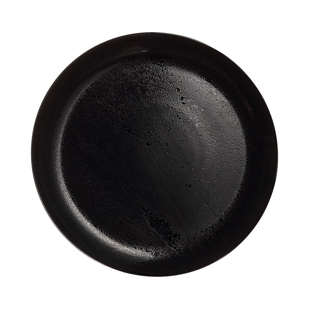 [V0121] Diana Noir Assiette Plate 25Cm